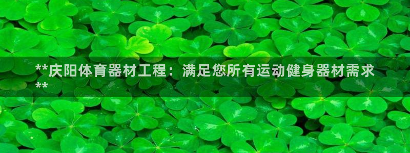 极悦平台告7O777：**庆阳体育器材工程：满足您所