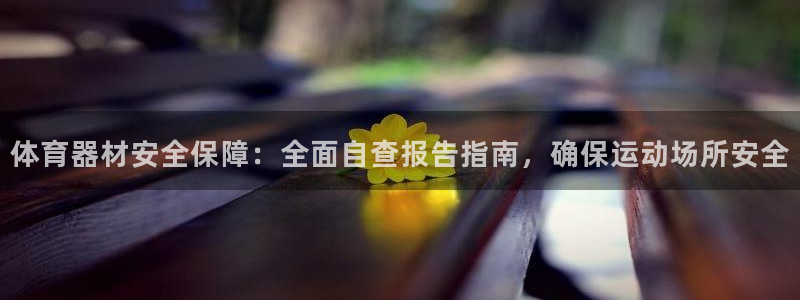 极悦平台创始人背景故事：体育器材安全保障：全面自查报
