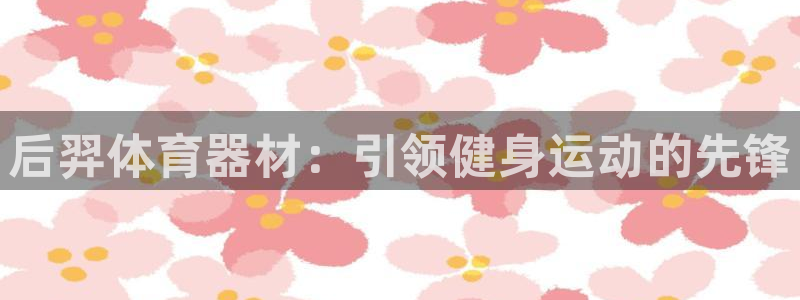 极悦平台平台注册方法与步骤视频：后羿体育器材：引领健