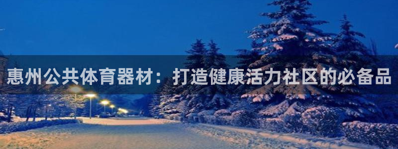 极悦平台登录方式有哪些：惠州公共体育器材：打造健康活