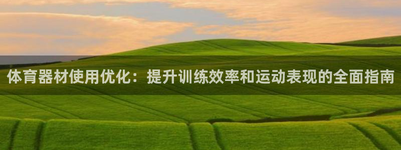 极悦平台官方网站首页：体育器材使用优化：提升训练效率