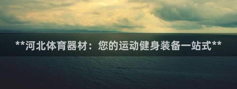 极悦生活家是什么平台：**河北体育器材：您的运动健身