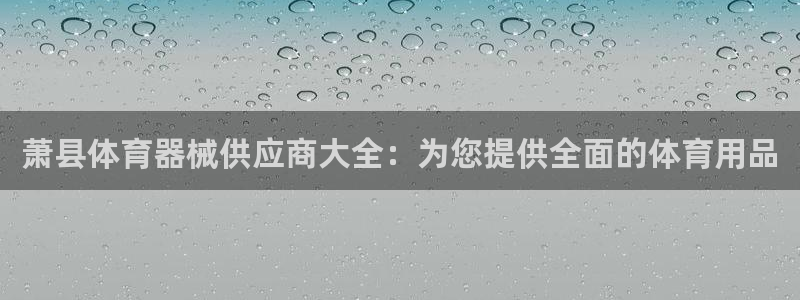 极悦平台是干嘛的软件：萧县体育器械供应商大全：为您提