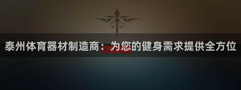 极悦娱乐代理多少钱一个月：泰州体育器材制造商：为您的