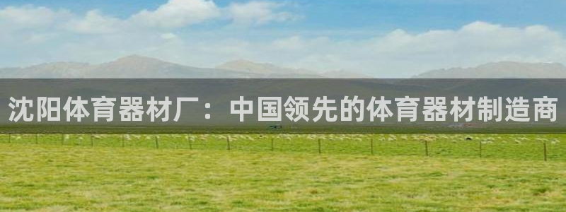 极悦平台注册官网下载：沈阳体育器材厂：中国领先的体育