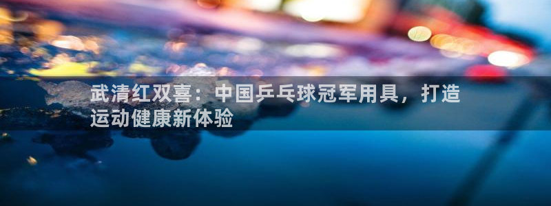 极悦平台官网登录：武清红双喜：中国乒乓球冠军用具，打