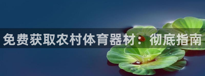 极悦娱乐官网app下载安装：免费获取农村体育器材：彻
