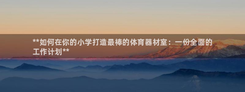 极悦官方网站入口：**如何在你的小学打造最棒的体育器