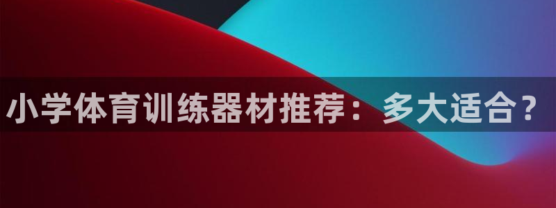 极悦平台告7O777：小学体育训练器材推荐：多大适合
